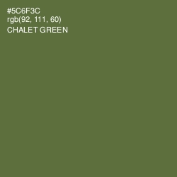 #5C6F3C - Chalet Green Color Image